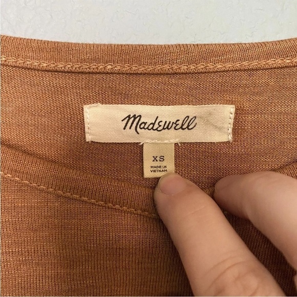 Madewell Highpoint Dolman-Sleeve Slouchy Tee Orange Women's Size XS - Picture 5 of 9